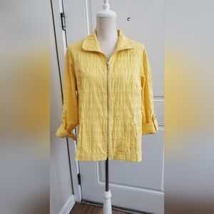 Christopher & Banks Yellow Jacket Size Petite XL
